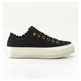 Converse Chuck Taylor Všechny Star Lift Scallop 499 Black Gold Egret černý
