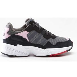 Adidas Yung 96 J 274 Šedá Šedá Pět Světle Růžová černý vícebarevný