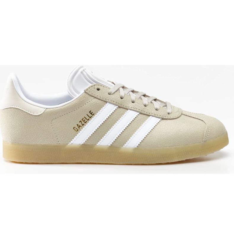 Adidas Gazelle W 063 Clear Brown obuv bílá Ecru odstín hnědý