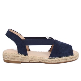 Námořnické modré espadrilky SA-2893 Blue námořnická modř
