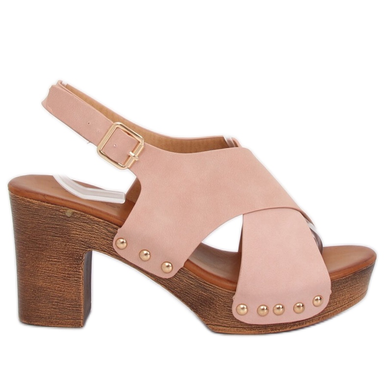 Sandály ala pink clogs D-131 Pink růžový