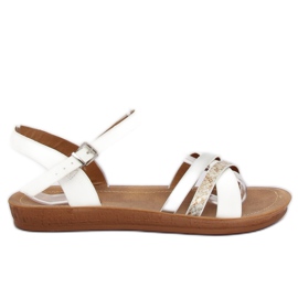 Bílé sandály pro ženy TS-9 White bílý
