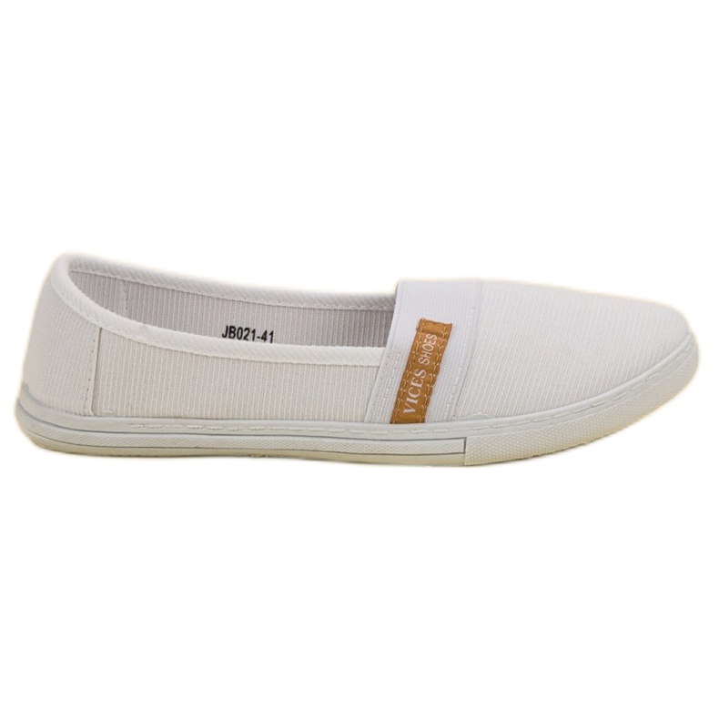 Pohodlné VICES Slipony bílý