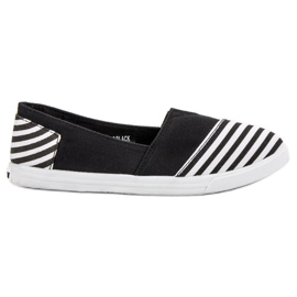 SHELOVET Slip On lehké tenisky bílý černý