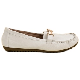 Top Shoes Dámské bílé mokasíny bílý Top Shoes Dámské bílé mokasíny bílý