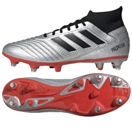 Kopačky Adidas Predator 19.3 Sg M F99992 vícebarevný stříbro