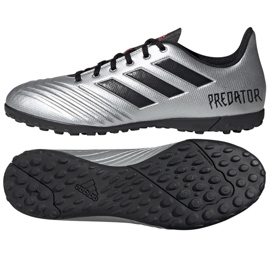 Kopačky Adidas Predator 19.4 Tf M F35634 vícebarevný stříbro