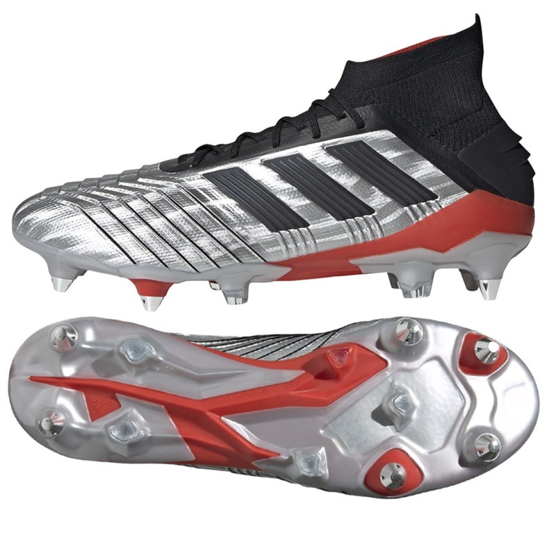 Kopačky Adidas Predator 19.1 Sg M F99986 vícebarevný stříbrný Kopačky Adidas Predator 19.1 Sg M F99986 vícebarevný stříbrný