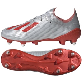 Kopačky Adidas X 19.1 Sg M F35311 vícebarevný stříbro