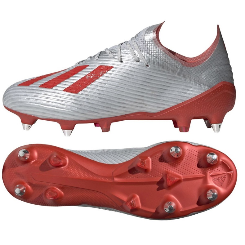 Kopačky Adidas X 19.1 Sg M F35311 vícebarevný stříbrný Kopačky Adidas X 19.1 Sg M F35311 vícebarevný stříbrný