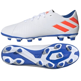 Kopačky Adidas Nemeziz Messi 19.4 Fg M F34401 vícebarevný bílý Kopačky Adidas Nemeziz Messi 19.4 Fg M F34401 vícebarevný bílý