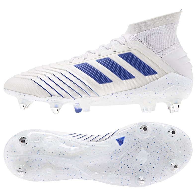 Kopačky Adidas Predator 19.1 Sg M D98055 bílý bílý