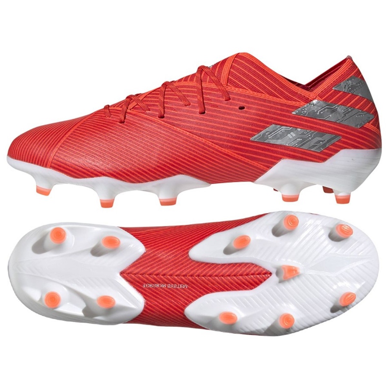 Kopačky Adidas Nemeziz 19.1 Fg M F34408 červené červené