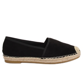 Černé espadrilky pro ženy 4855 Black černý