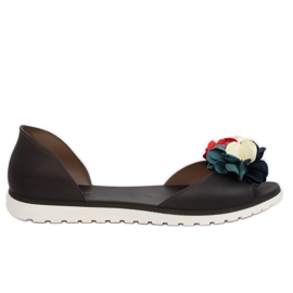 Černé balerínky Meliski SE-9613 Black černý