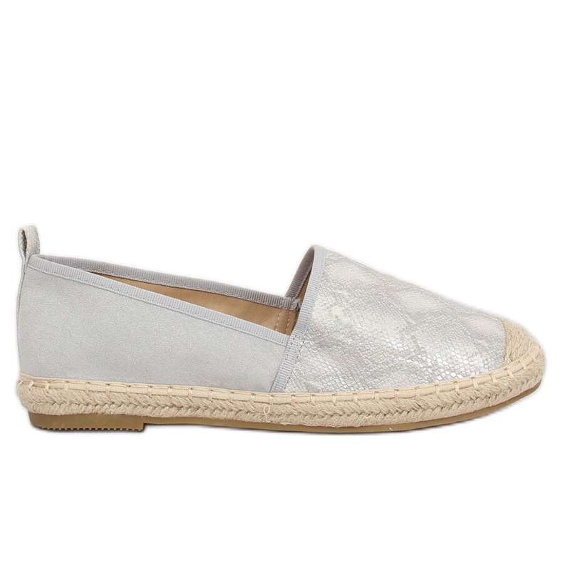 Šedé espadrilky pro ženy A629-ESP-1 Grey šedá