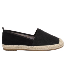 Černé dámské espadrilky A629-ESP-1 Black černá Černé dámské espadrilky A629-ESP-1 Black černá