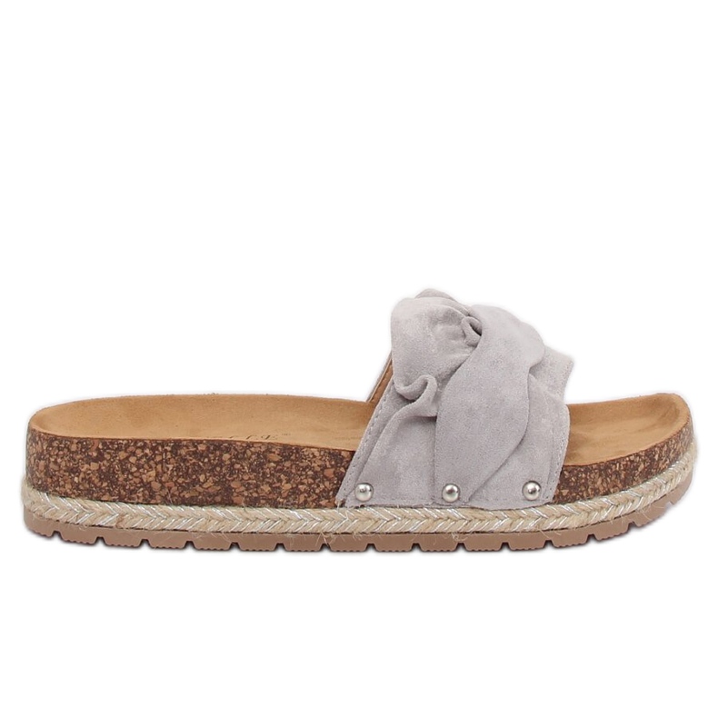Šedá Espadrilles šedá BJS-002 Šedá vícebarevný Šedá Espadrilles šedá BJS-002 Šedá vícebarevný