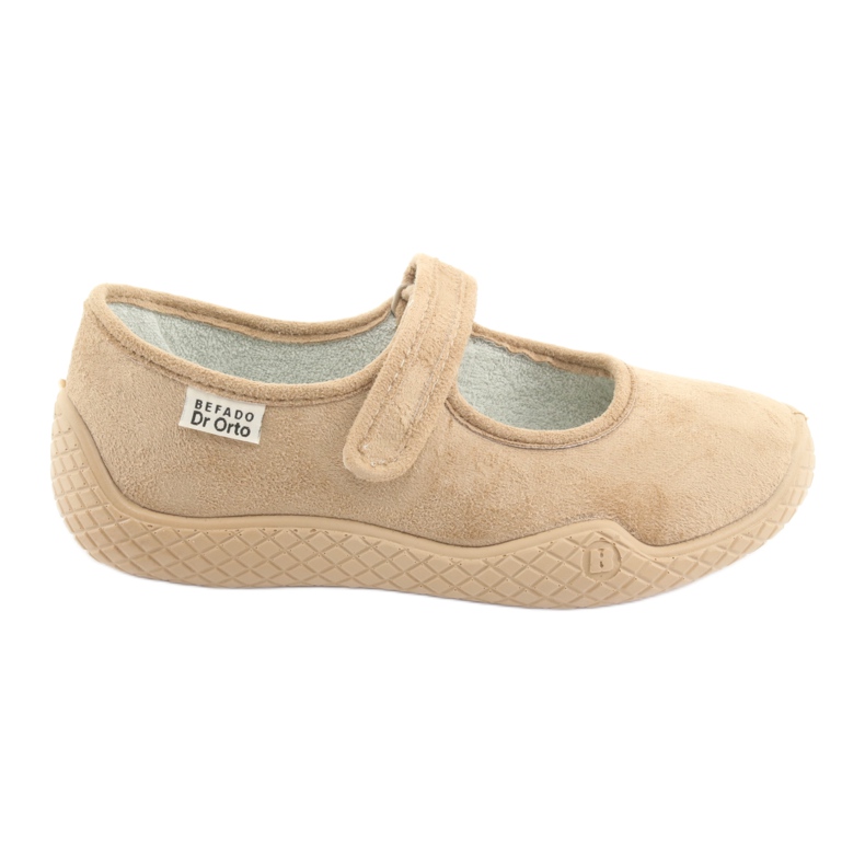 Dr.orto Befado Women's Ballerinas PU-Yove 197D004 BEIGE BEIGE SILBER INSERT béžový