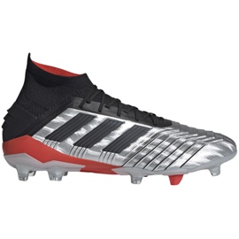 Kopačky Adidas Predator 19.1 Fg M F35607 šedá stříbro