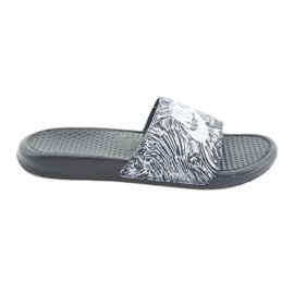 Pantofle Nike Benassi Just Do It Print 631261-403 bílý námořnická modř