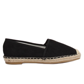 Černé dámské espadrilky N-2978 Black černá Černé dámské espadrilky N-2978 Black černá