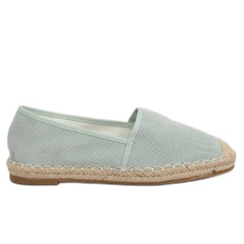 Dámské espadrilky akvamarín N-2978 L.GREEN zelený