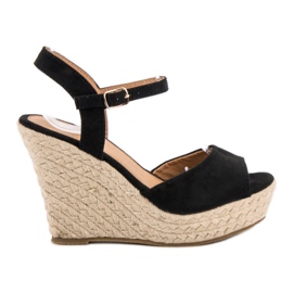 Černé sandály černý