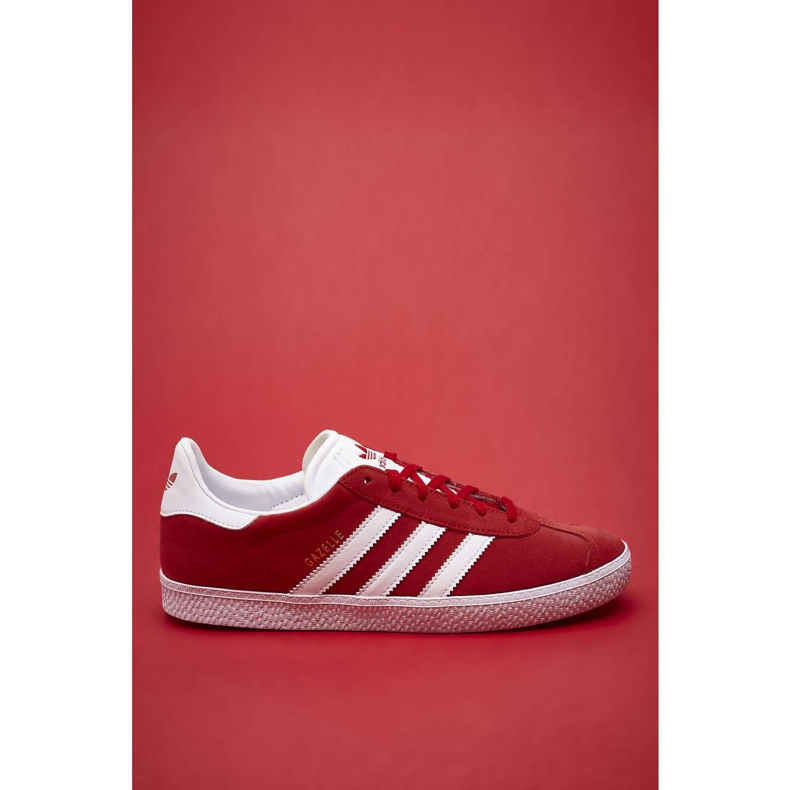 Adidas Gazelle J 543 Scarlet obuv bílá zlatá metalíza červené