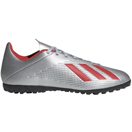 Kopačky Adidas X 19.4 Tf M F35344 vícebarevný stříbro