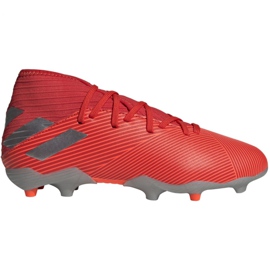 Kopačky Adidas Nemeziz 19.3 Fg Jr F99951 červený červený