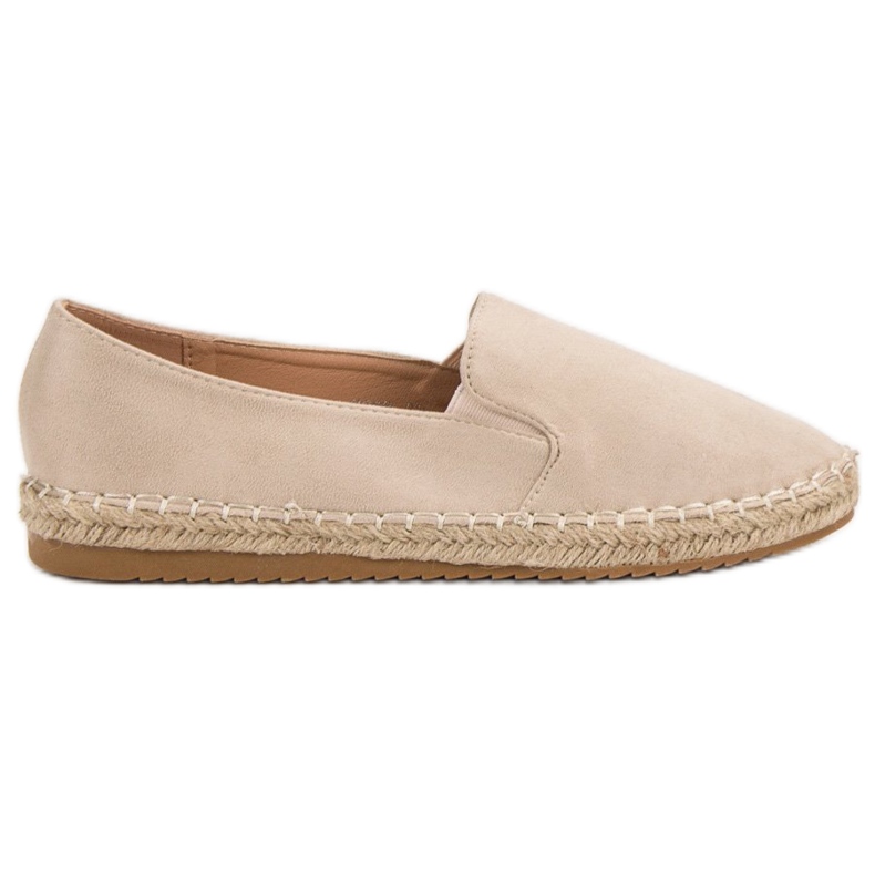 Primavera Semišové espadrilky hnědý
