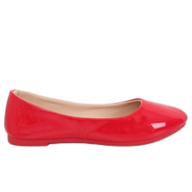 Červené dámské balerínky JX76P Red červený