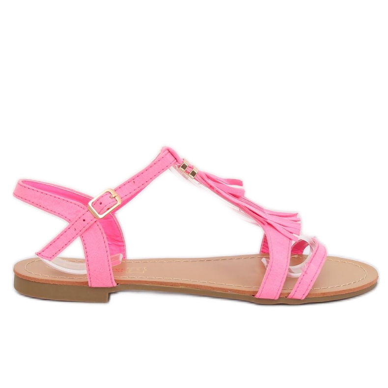 Růžové dámské sandály 1-51 Fushia růžový