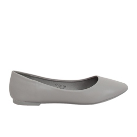 Šedé balerínky CC108 LT.GREY pro ženy šedá