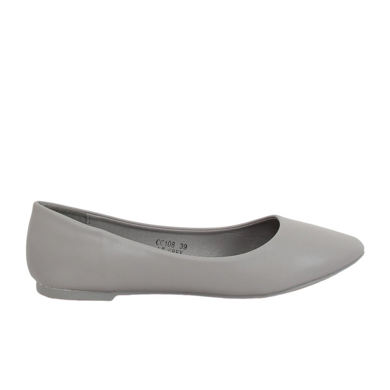 Šedé balerínky CC108 LT.GREY pro ženy šedá