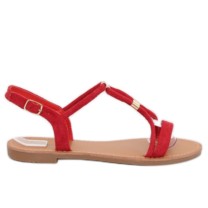 Červené dámské sandály L520 Red