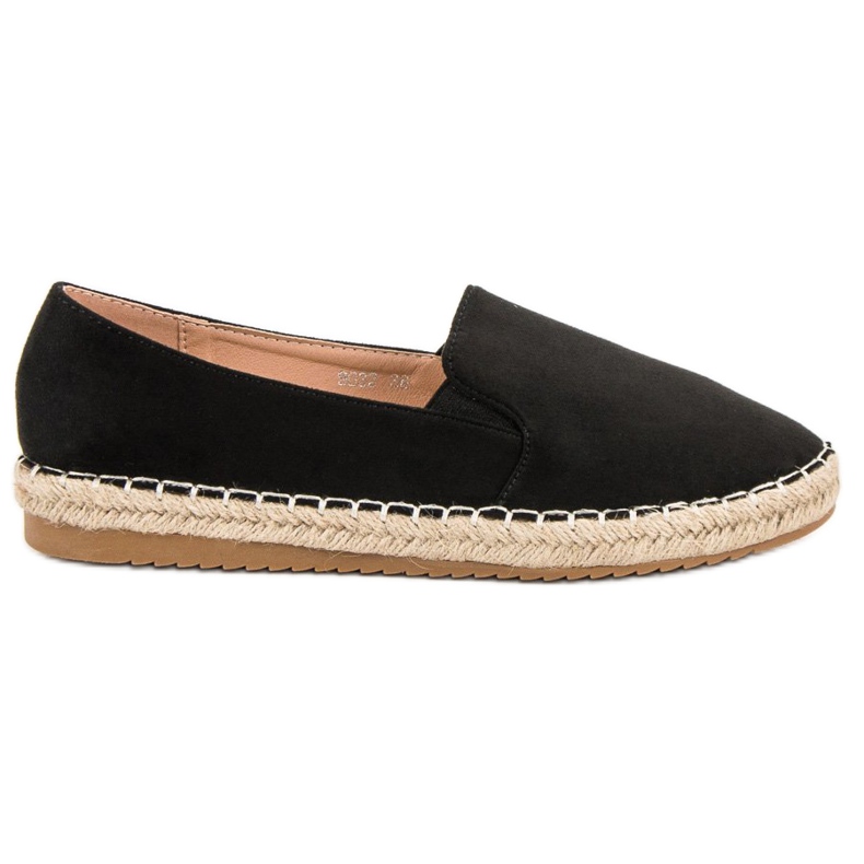 Primavera Semišové espadrilky černá Primavera Semišové espadrilky černá
