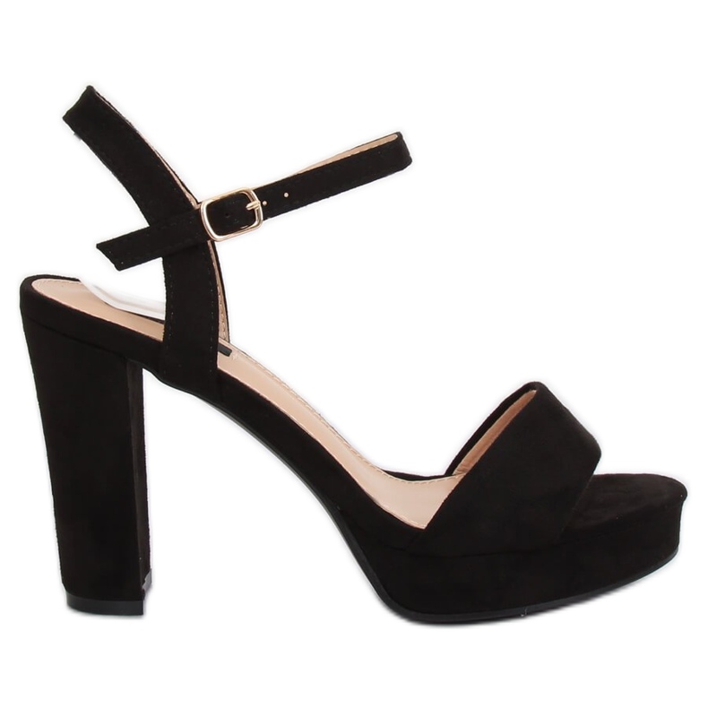 Černé sandály na platformě HJ101 Black černá