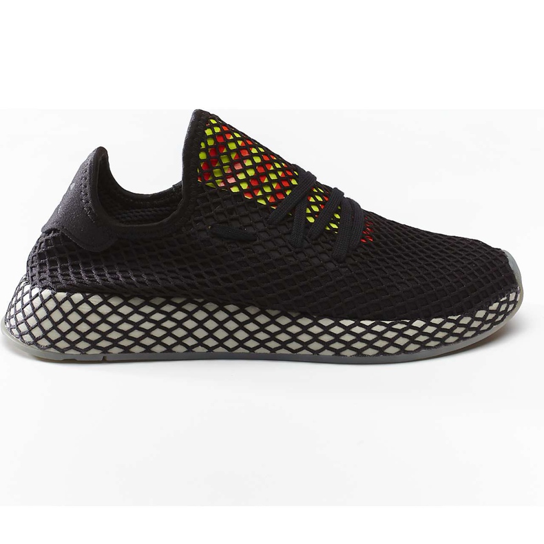Adidas Deerupt Runner 674 Core Black Sesame Solar Red černá vícebarevný