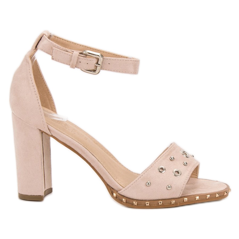 SHELOVET Sandály S Kamínky hnědý