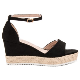 Sweet Shoes Espadrilové sandály černý
