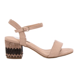 SDS Sandály Na Baru hnědý SDS Sandály Na Baru hnědý