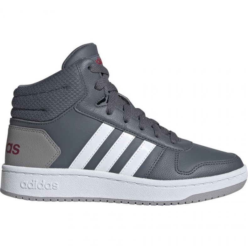 Boty Adidas Hoops Mid 2.0 Jr EE6709 šedá