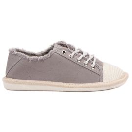 SHELOVET Šněrovací espadrilky žluť
