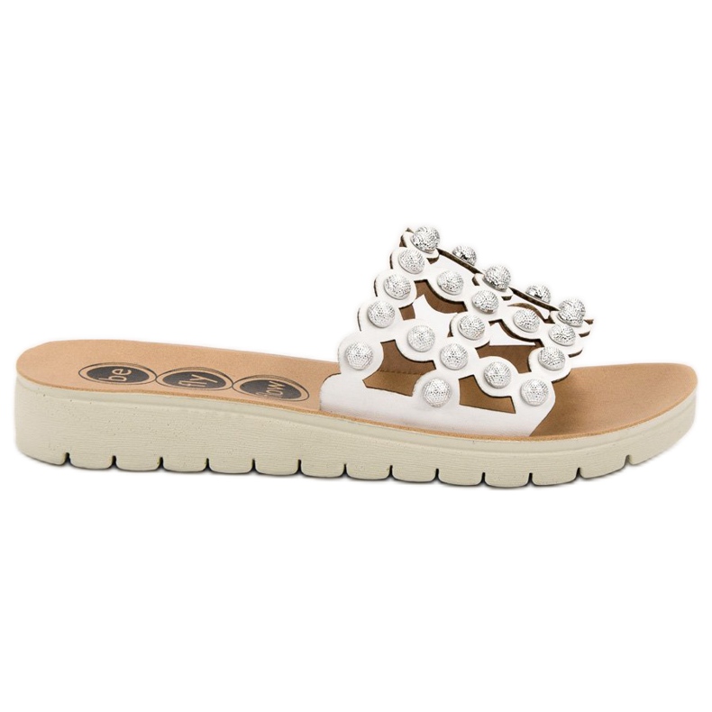 SHELOVET Neformální dámské pantofle bílý SHELOVET Neformální dámské pantofle bílý