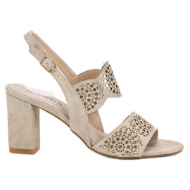 Goodin Zlaté sandály na baru zlatý