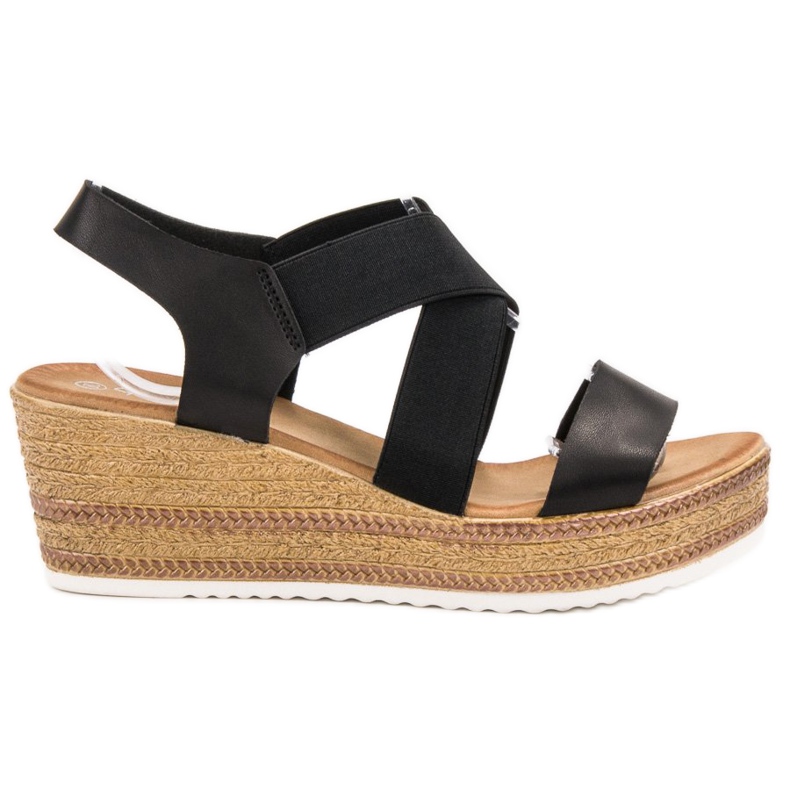 Flyfor Lehké nazouvací sandály černá