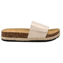 Sergio Todzi Pohodlné dámské pantofle žlutá Sergio Todzi Pohodlné dámské pantofle žlutá