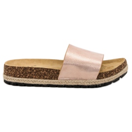 Sergio Todzi Pohodlné dámské pantofle růžový Sergio Todzi Pohodlné dámské pantofle růžový